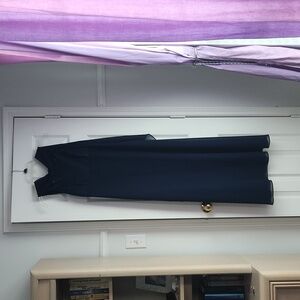 Navy blue evening gown, Papell Boutique 4P